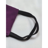 Maska ochronna z bawełny wielorazowego użytku - fioletowa